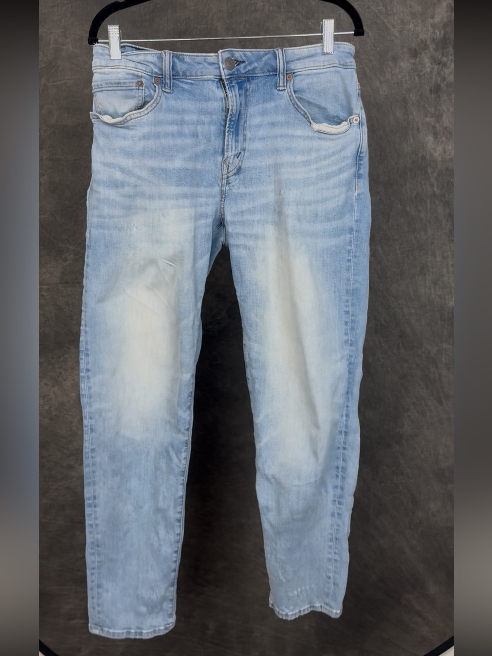 American Eagle Next Level AirFlex Jean 33x32 Light Wash Slim Taper Stretch Denim